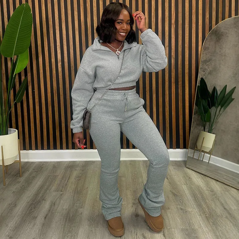Women Shoes Joggers - Solid Casual trainingspakken Set Dames Tweedelige