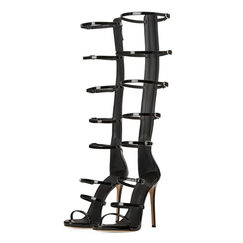 Metallic Heel Sandal - Zomerse dames coole laarzen nieuw 2026
