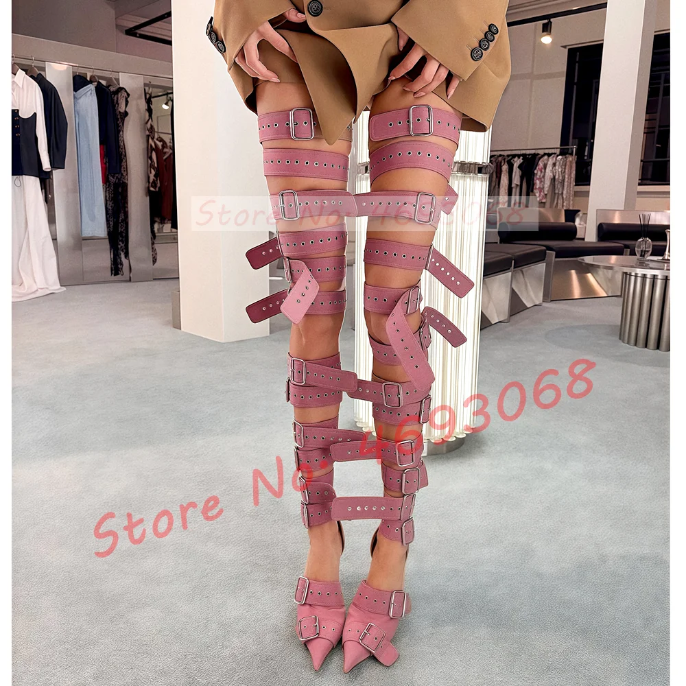 Naakt Gesp Dij Hoge Sandalen V - Metallic Heel Sandal recensie en prijs